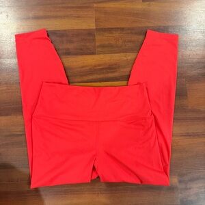 Like New Yogalicious Red High-Waist Leggings Size XL